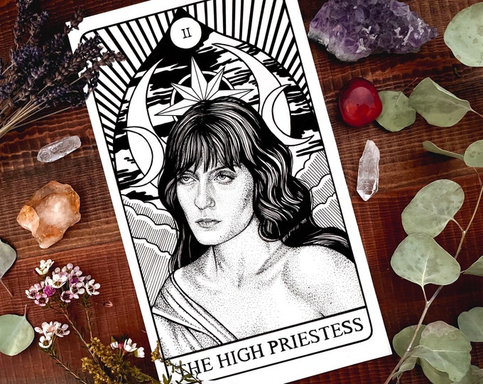 Florence + the Machine Tarot Card Art Print - the High Priestess - Etsy