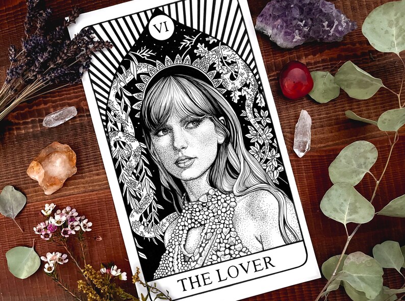 Taylor Swift Tarot Card Art Print the Lover made to Order Etsy