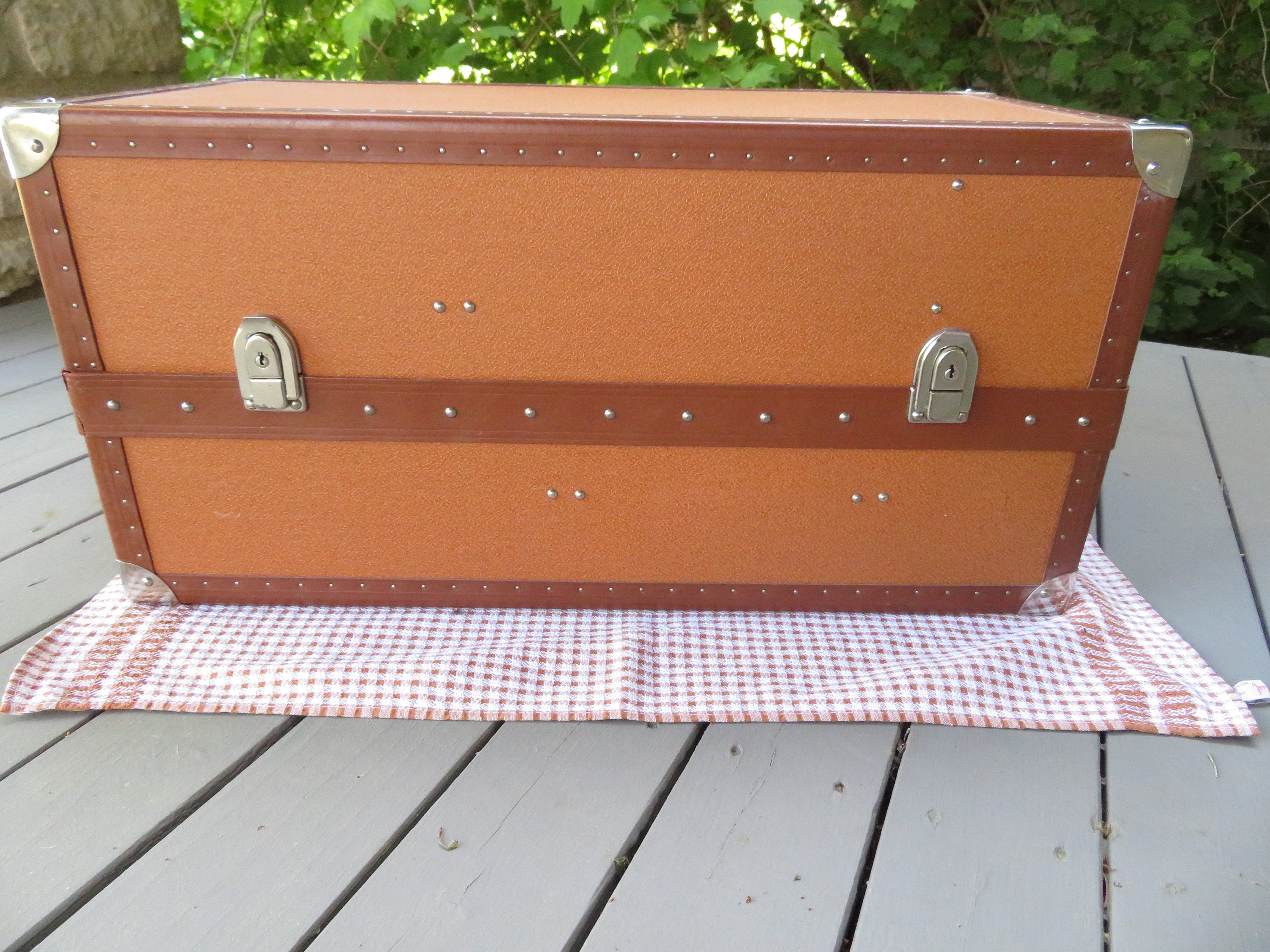 Scarce Numbered LOUIS VUITTON Child's Travel Trunk in 