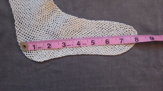 White Crochet Socks with Irish Crochet Tops - image 4