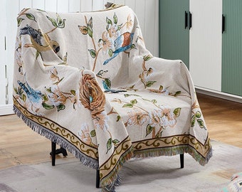 Budgie Birds with Blossom Flowers Flannel Blanket,Soft Bedding Fleece Throw Couch Cover Decorative Blanket for Home Bed Sofa & Dorm 50x40 Budgie Birds with Blossom Flowers Flannel Blanket,Soft Bedding Fleece Throw Couch Cover Decorative Blanket for Home Bed Sofa & Dorm 50x40