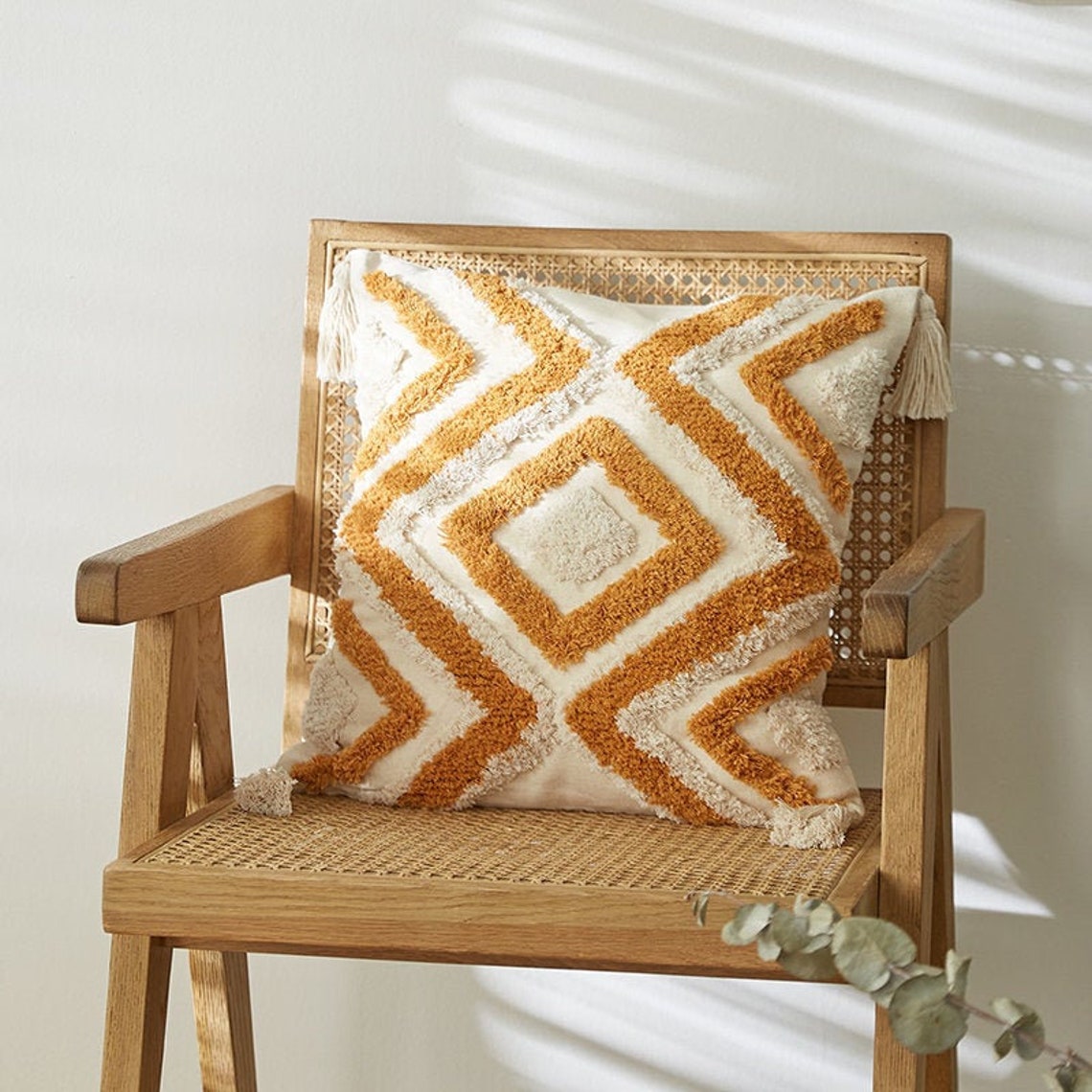 Tufted Cushion Cover 18 x 18inch100 Cotton Etsy