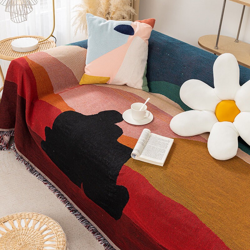 Abstract Art Wall Art Blanket Tapestry Blanket Couch Throw Etsy