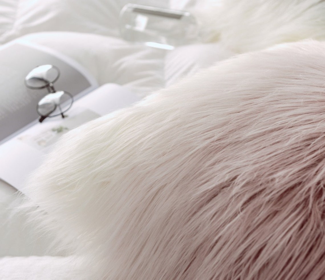 Faux Fur Pillow Cover Luxury Furry Pillow Covers for Home Etsy