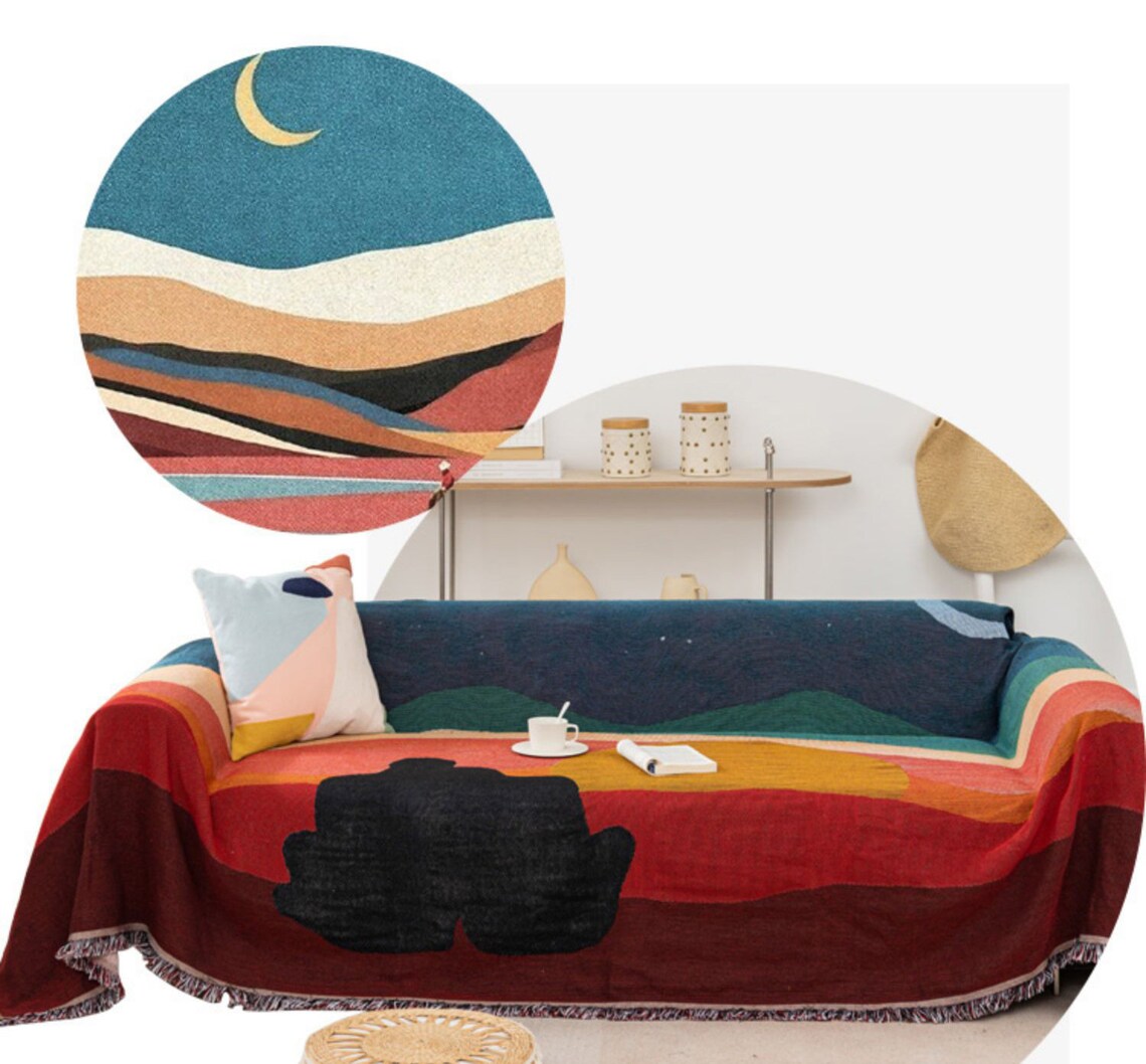 Abstract Art Wall Art Blanket Tapestry Blanket Couch Throw Etsy