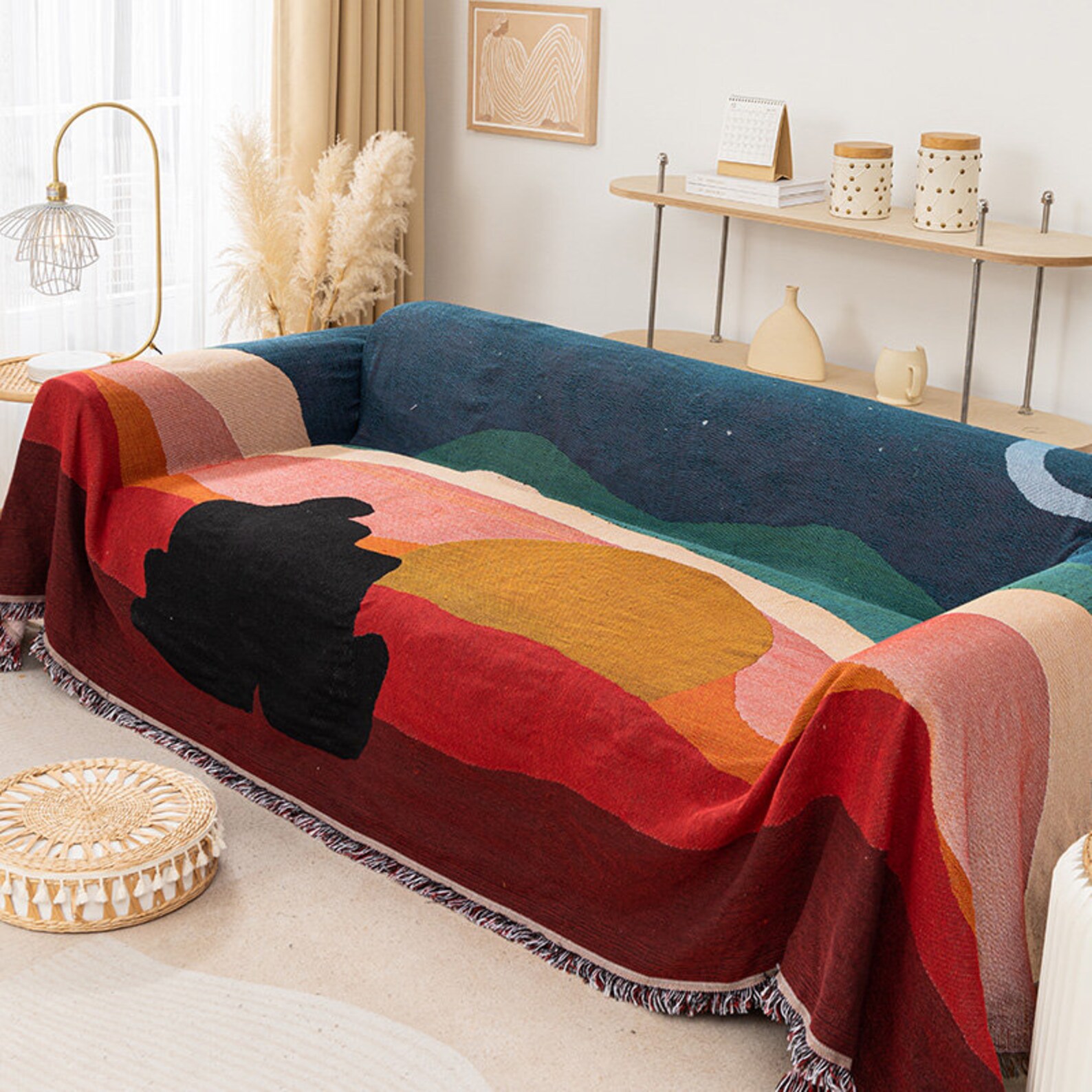 Abstract Art Wall Art Blanket Tapestry Blanket Couch Throw Etsy