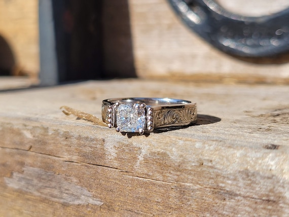 Cushion style deals engagement rings