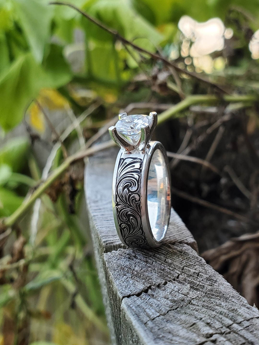 Custom western wedding online rings