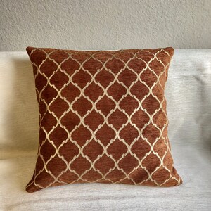 Chenille Jacquard Decorative Pillow Cover,Made To Order.