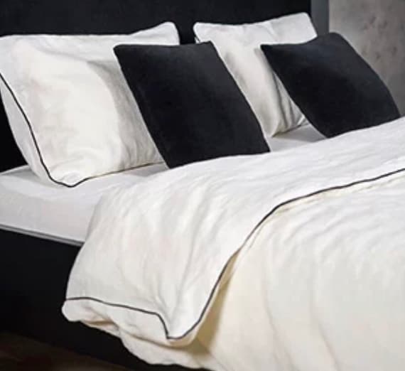 Linen Duvet Cover 100 Stonewashed Linen Duvet Cover With Etsy
