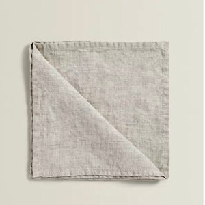 Linen Napkins, 100% natural stonewashed linen napkins, 20 colors, custom size, Made To Order.