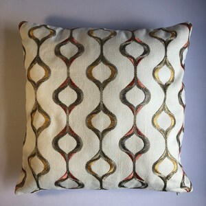 Embroidery print pillow cover, SMS designs lightweight decor, Haywood Capri , make to order.