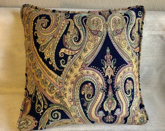 High-end Paisley Chenille  Pillow Cover ,Two Choice For The Pipeline, Made To Order.