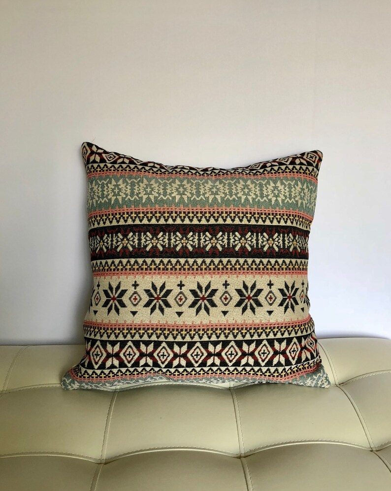 Hand woven Linen cotton pillow cover made to order.