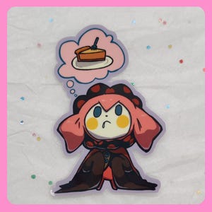 Bebe Craving Cheesecake : from Puella Magi Madoka Magica, Glossy Waterproof Sticker