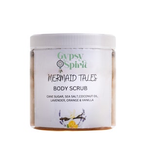 Exfoliating Cane Sugar and Sea Salt Body Scrub with Coconut Oil - Reveal Your Smoothest Skin - Handcrafted, Vegan, Clean Skincare