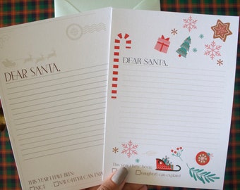 Santa Letter INSTANT DOWNLOAD | Letter to Santa | Letter to the North Pole