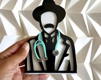 Jose Gregorio Hernandez Mini Statue, Venezuelan Doctor of the Poor Figurine, Religious Healing Gift, Blessed Physician Decor, Catholic Saint