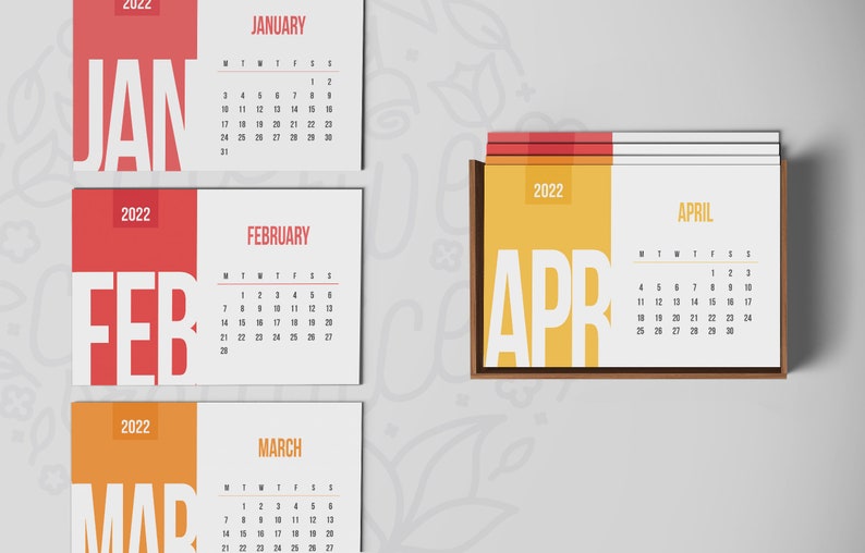 2022-printable-calendar-2022-a6-calendar-2022-desktop-etsy