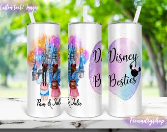 disney besties tumbler , personalized disney mugs, bff tumbler, disney gift, disney besties disney best friends gift, christmas gift