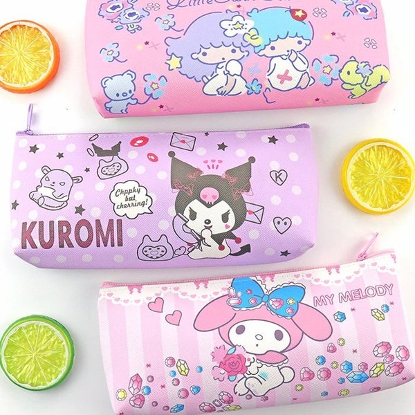 Canvas Pen Case, Cute Durable Pencil Case, Portable Storage Pouch, Kawaii Back to School Gift