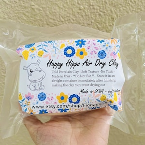 Cold porcelain clay - air dry clay - clay for doll, made in usa - soft texture and make to order -sample 100 gram