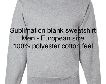 Men sublimation blank sweatshirt - thick fabric