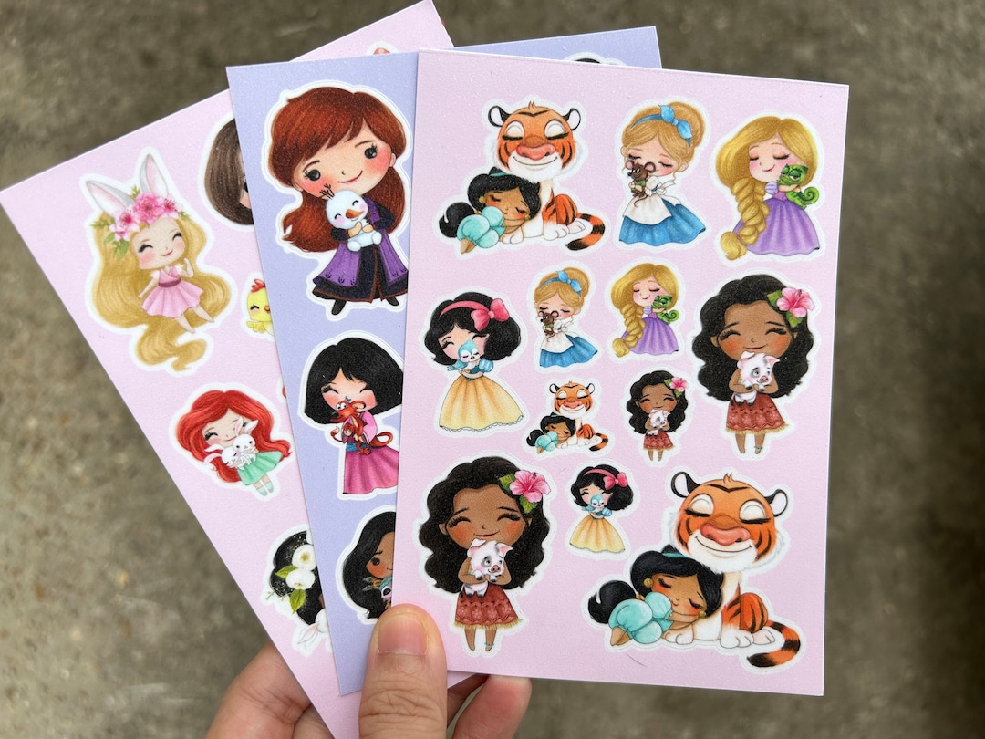 Nqa Stickers Kawaii Stickers, Glitter Disney Stickers, Waterproof Glitter Sticker ...