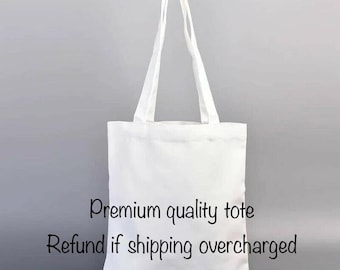 100% polyester sublimation blank tote bag handmade project multiple sizes
