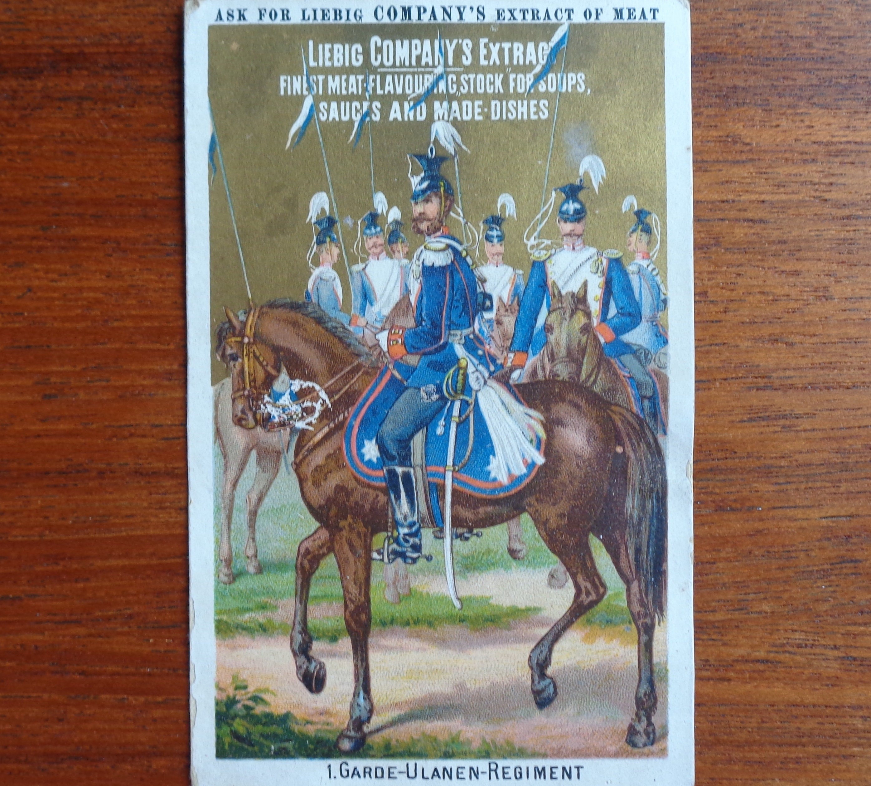 Original 1880's Victorian Trade Card Liebig Company's Extract of Meat 1