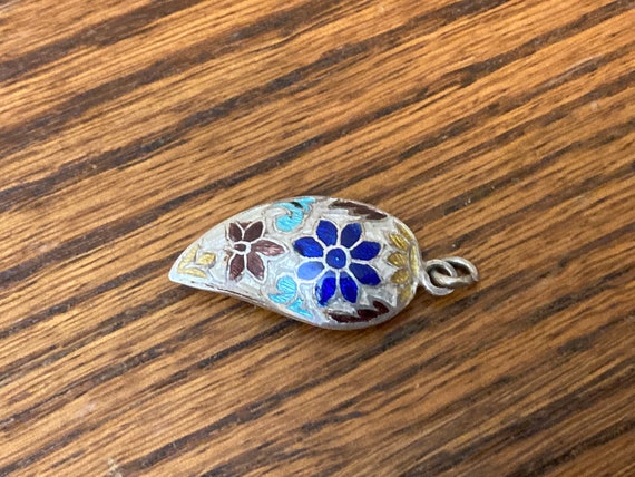 Silver Enamel Pendant - image 3