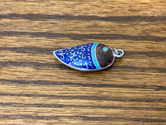 Silver Enamel Pendant - image 2