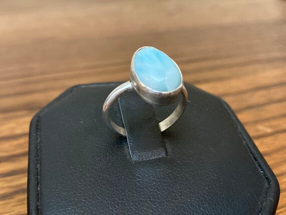 Larimar Silver Ring - image 2