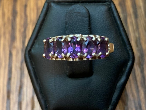 Amethyst Sterling Silver Ring - image 2