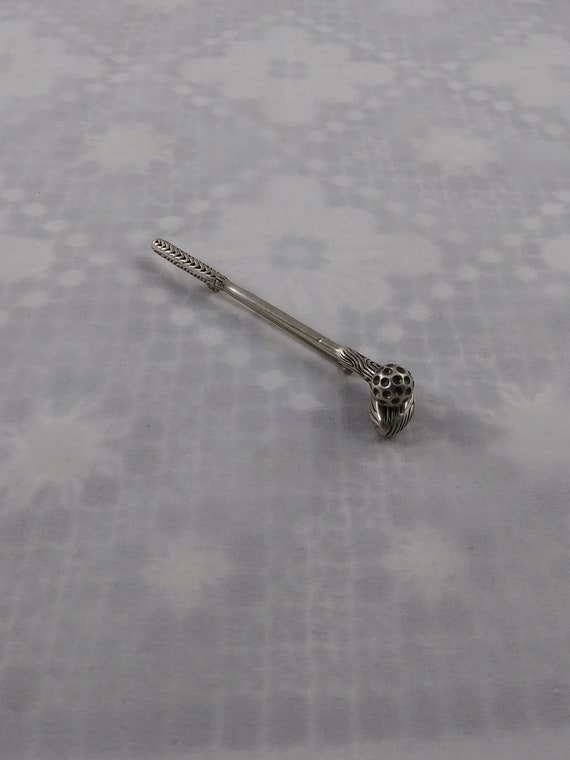 Golf Club Sterling Silver Brooch - image 1