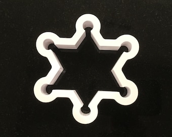 Sheriff's Badge Cookie Cutter