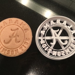 Officially Licensed Alabama Crimson Tide Circle Logo Cookie Cutter