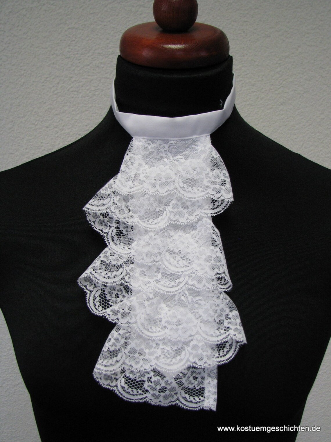 White Jabot Lace Victorian Steampunk Baroque Rococo Lace Jabot Etsy