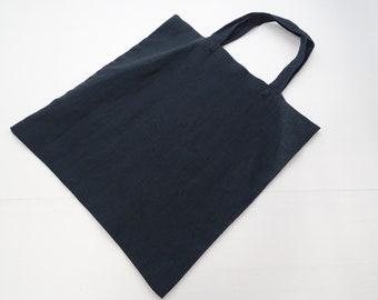 Black Cloth Bag Made of Linen Bag Carrying Bag Shopping Bag Bag