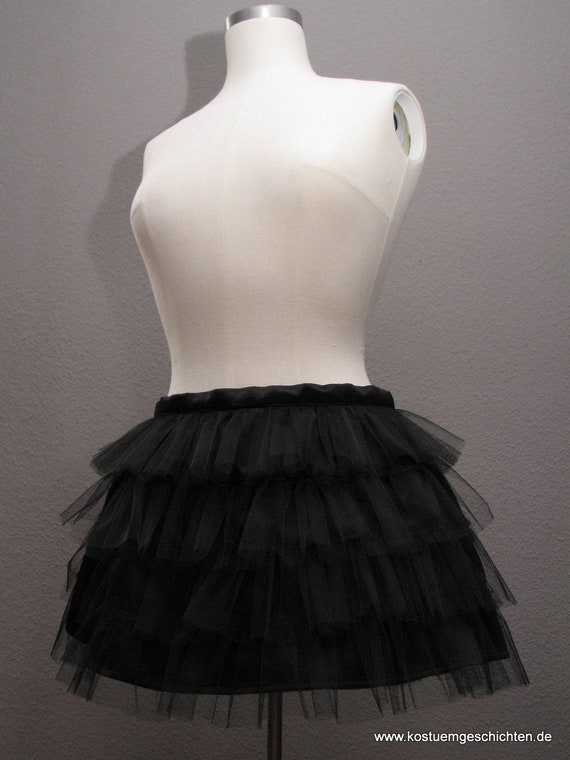 Mini Tulle Skirt Black Skirt Short Skirt Tulle Net Tutu Petticoat