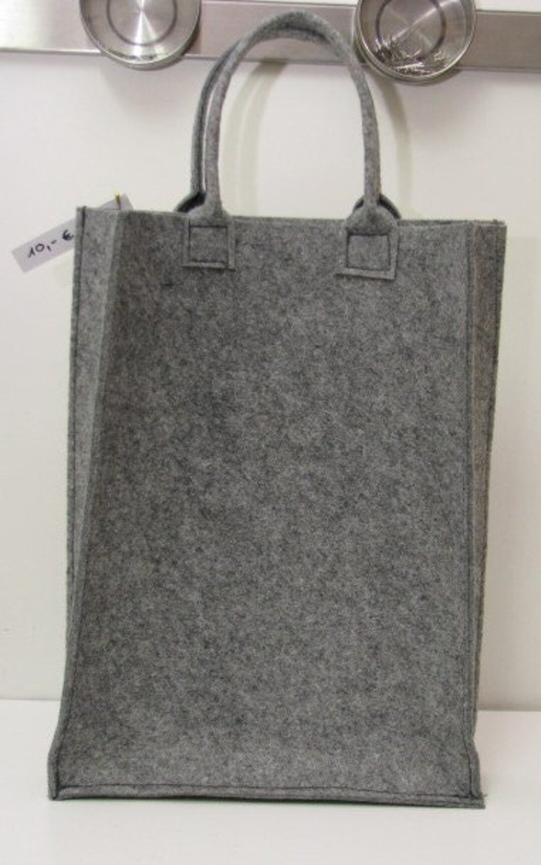 Grey Felt Bag Large Shopping Bag Felt Bag Bag Pouch Carrying Bag