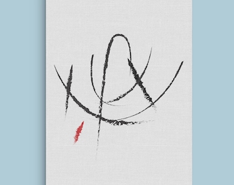 Movement In Action: Jiu Jitsu/ Abstracted Line Art/ Wall Art Print/ Print Art Design/ Graphic Design/ Abstract Design / Brazilian Jiu Jitsu