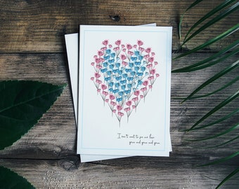 Love Themed Flower Puns/ Wall Art Print/ Print Art Design/ Graphic Design/ Watercolor Ascetic/ Line Art Drawn/ Digital/ See our love grow