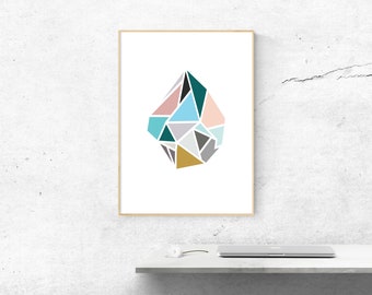 Abstract Geometric Art / Rock Design / Modern Art / Print Art Design