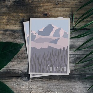 Impression numérique de carte postale du Colorado Mtn / impression de montagnes / impression d'art mural / impression d'art / conception graphique / conception abstraite / art de la nature