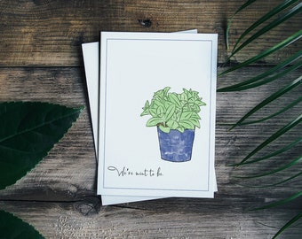 Love Themed Flower Puns/ Wall Art Print/ Print Art Design/ Graphic Design/ Watercolor Ascetic/ Line Art Drawn/ Digital/ We’re mint to be