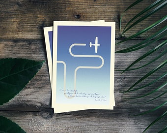 Cessna Airplane Inspired Print Series/ Flight Quote/ Air Travel Poster / Graphic Design Airplane/ Small Airplane Art / Print Art Design