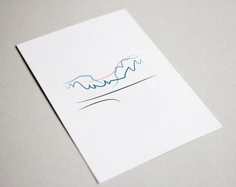 Abstracted Landscape Prints: Sea and Land