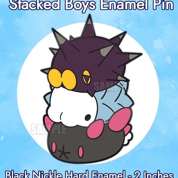 Stacked Boys Pokemon Enamel Pin