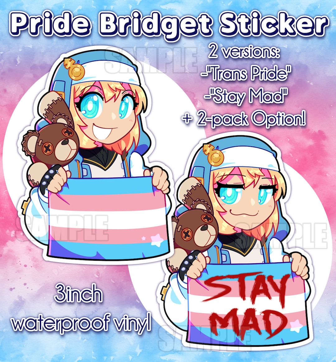 bridget guilty gear trans pride | Pullover Hoodie